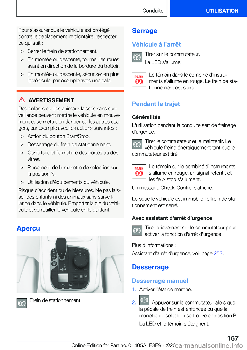 BMW X5 2021  Notices Demploi (in French) �P�o�u�r��s�'�a�s�s�u�r�e�r��q�u�e��l�e��v�é�h�i�c�u�l�e��e�s�t��p�r�o�t�é�g�é�c�o�n�t�r�e��l�e��d�é�p�l�a�c�e�m�e�n�t��i�n�v�o�l�o�n�t�a�i�r�e�,��r�e�s�p�e�c�t�e�r
�c�e��q�u�i��s�