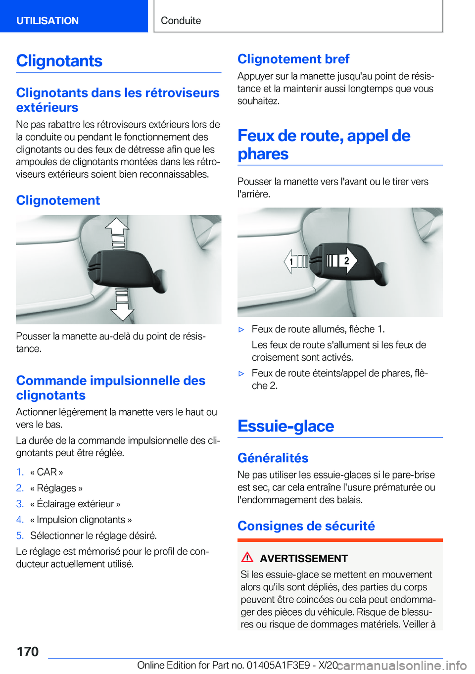 BMW X5 2021  Notices Demploi (in French) �C�l�i�g�n�o�t�a�n�t�s
�C�l�i�g�n�o�t�a�n�t�s��d�a�n�s��l�e�s��r�é�t�r�o�v�i�s�e�u�r�s
�e�x�t�é�r�i�e�u�r�s
�N�e��p�a�s��r�a�b�a�t�t�r�e��l�e�s��r�é�t�r�o�v�i�s�e�u�r�s��e�x�t�é�r�i�e�u�r�