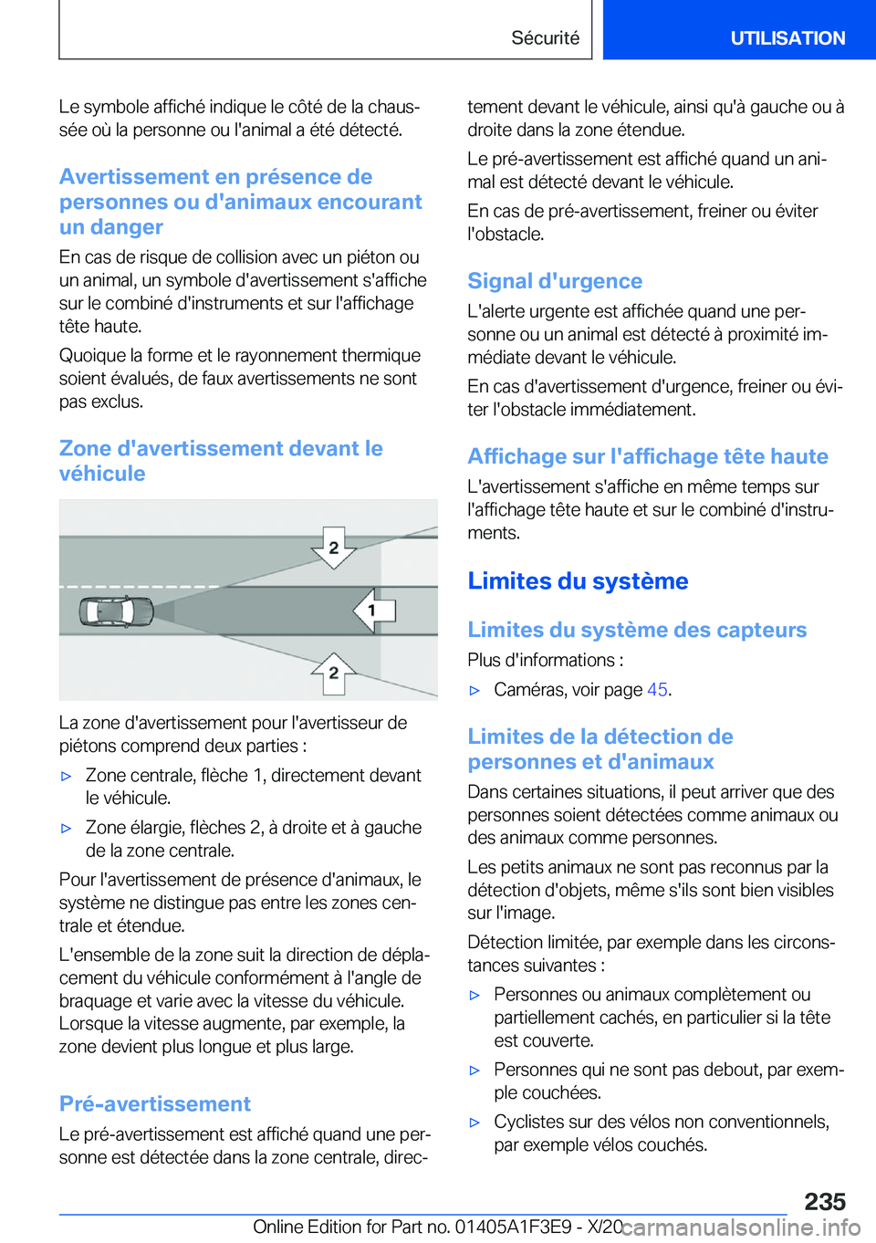 BMW X5 2021  Notices Demploi (in French) �L�e��s�y�m�b�o�l�e��a�f�f�i�c�h�é��i�n�d�i�q�u�e��l�e��c�