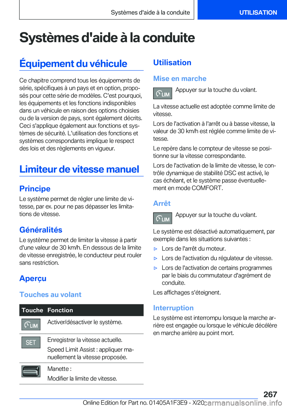 BMW X5 2021  Notices Demploi (in French) �S�y�s�t�è�m�e�s��d�'�a�i�d�e��