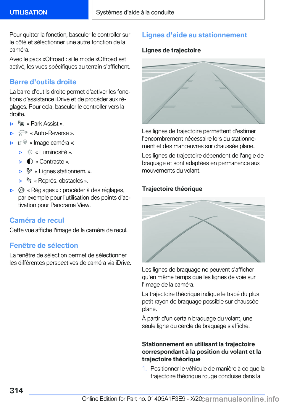 BMW X5 2021  Notices Demploi (in French) �P�o�u�r��q�u�i�t�t�e�r��l�a��f�o�n�c�t�i�o�n�,��b�a�s�c�u�l�e�r��l�e��c�o�n�t�r�o�l�l�e�r��s�u�r�l�e��c�