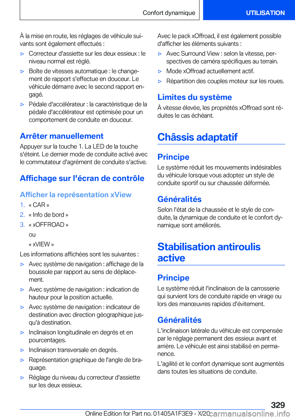 BMW X5 2021  Notices Demploi (in French) �