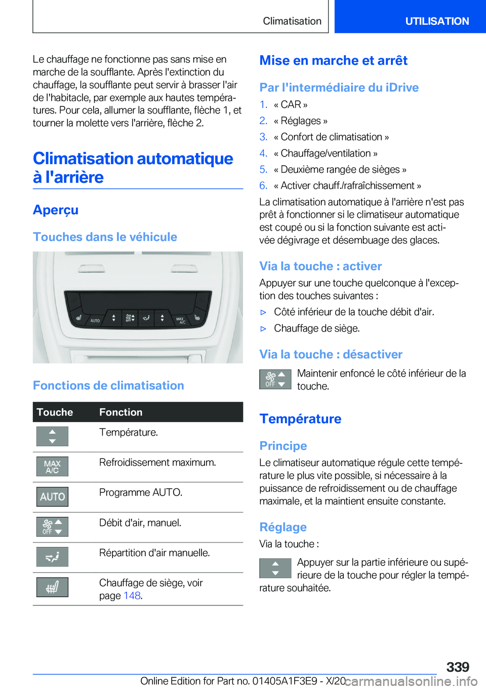 BMW X5 2021  Notices Demploi (in French) �L�e��c�h�a�u�f�f�a�g�e��n�e��f�o�n�c�t�i�o�n�n�e��p�a�s��s�a�n�s��m�i�s�e��e�n�m�a�r�c�h�e��d�e��l�a��s�o�u�f�f�l�a�n�t�e�.��A�p�r�è�s��l�'�e�x�t�i�n�c�t�i�o�n��d�u
�c�h�a�u�f�f�a�g