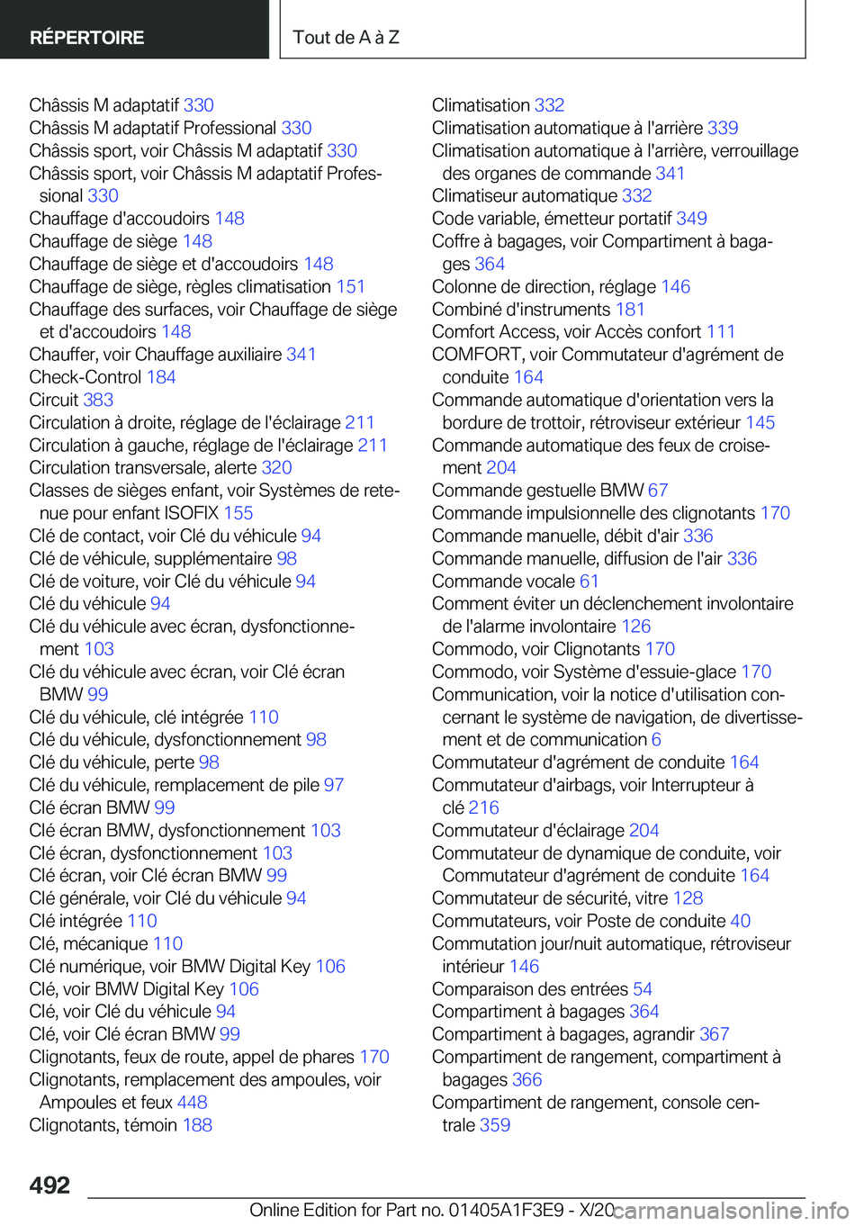 BMW X5 2021  Notices Demploi (in French) �C�h�