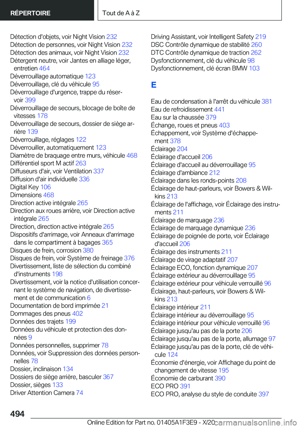 BMW X5 2021  Notices Demploi (in French) �D�é�t�e�c�t�i�o�n��d�'�o�b�j�e�t�s�,��v�o�i�r��N�i�g�h�t��V�i�s�i�o�n��2�3�2�
�D�é�t�e�c�t�i�o�n��d�e��p�e�r�s�o�n�n�e�s�,��v�o�i�r��N�i�g�h�t��V�i�s�i�o�n� �2�3�2�
�D�é�t�e�c�t�i