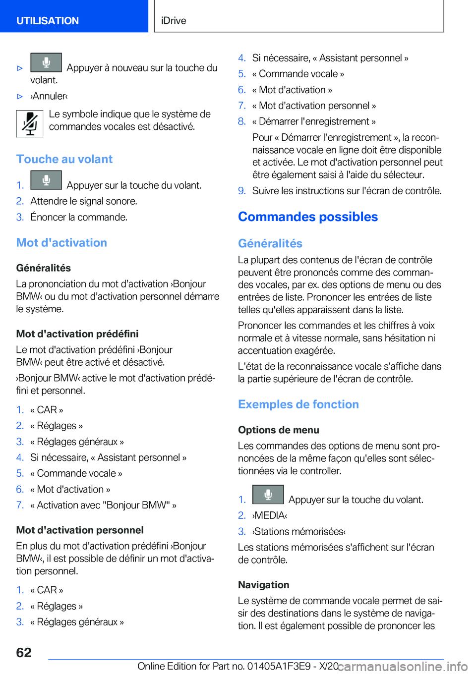 BMW X5 2021  Notices Demploi (in French) 'x���A�p�p�u�y�e�r��