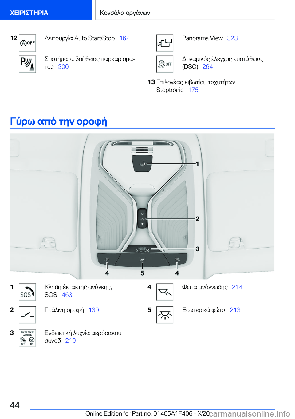 BMW X5 2021  ΟΔΗΓΌΣ ΧΡΉΣΗΣ (in Greek) �1�2?w\gbhduRs��A�u�t�o��S�t�a�r�t�/�S�t�o�p\_�1�6�2ehfgp_sgs�tbpzw\se�csd]sdRf_sj
gbe\_ �3�0�0�P�a�n�o�r�a�m�a��V�i�e�w\_ �3�2�3Wh`s_\]oe�