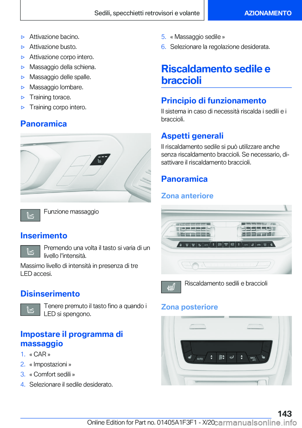 BMW X5 2021  Libretti Di Uso E manutenzione (in Italian) 'x�A�t�t�i�v�a�z�i�o�n�e��b�a�c�i�n�o�.'x�A�t�t�i�v�a�z�i�o�n�e��b�u�s�t�o�.'x�A�t�t�i�v�a�z�i�o�n�e��c�o�r�p�o��i�n�t�e�r�o�.'x�M�a�s�s�a�g�g�i�o��d�e�l�l�a��s�c�h�i�e�n�a�.'