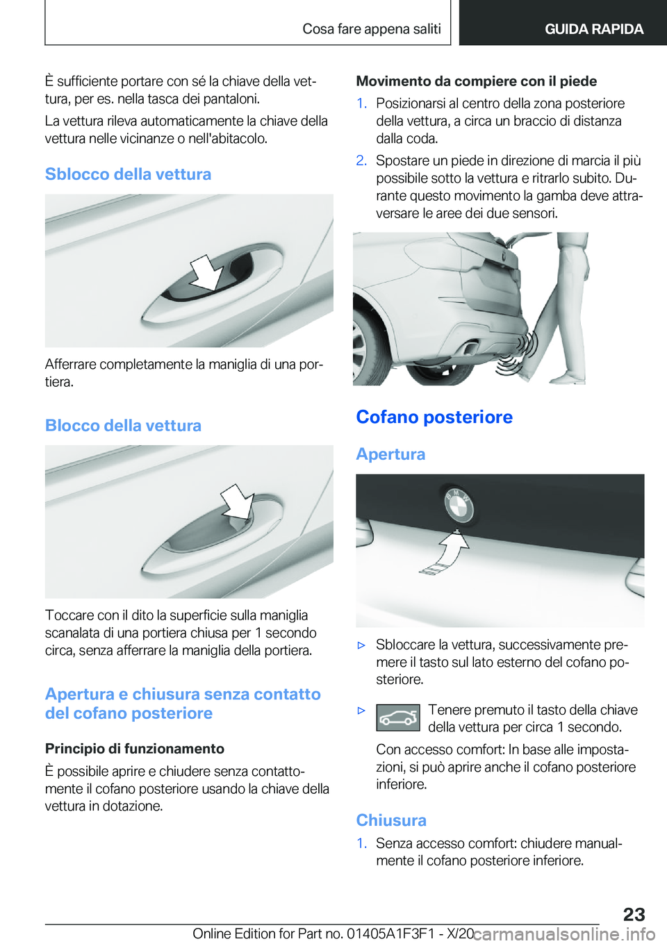 BMW X5 2021  Libretti Di Uso E manutenzione (in Italian) �