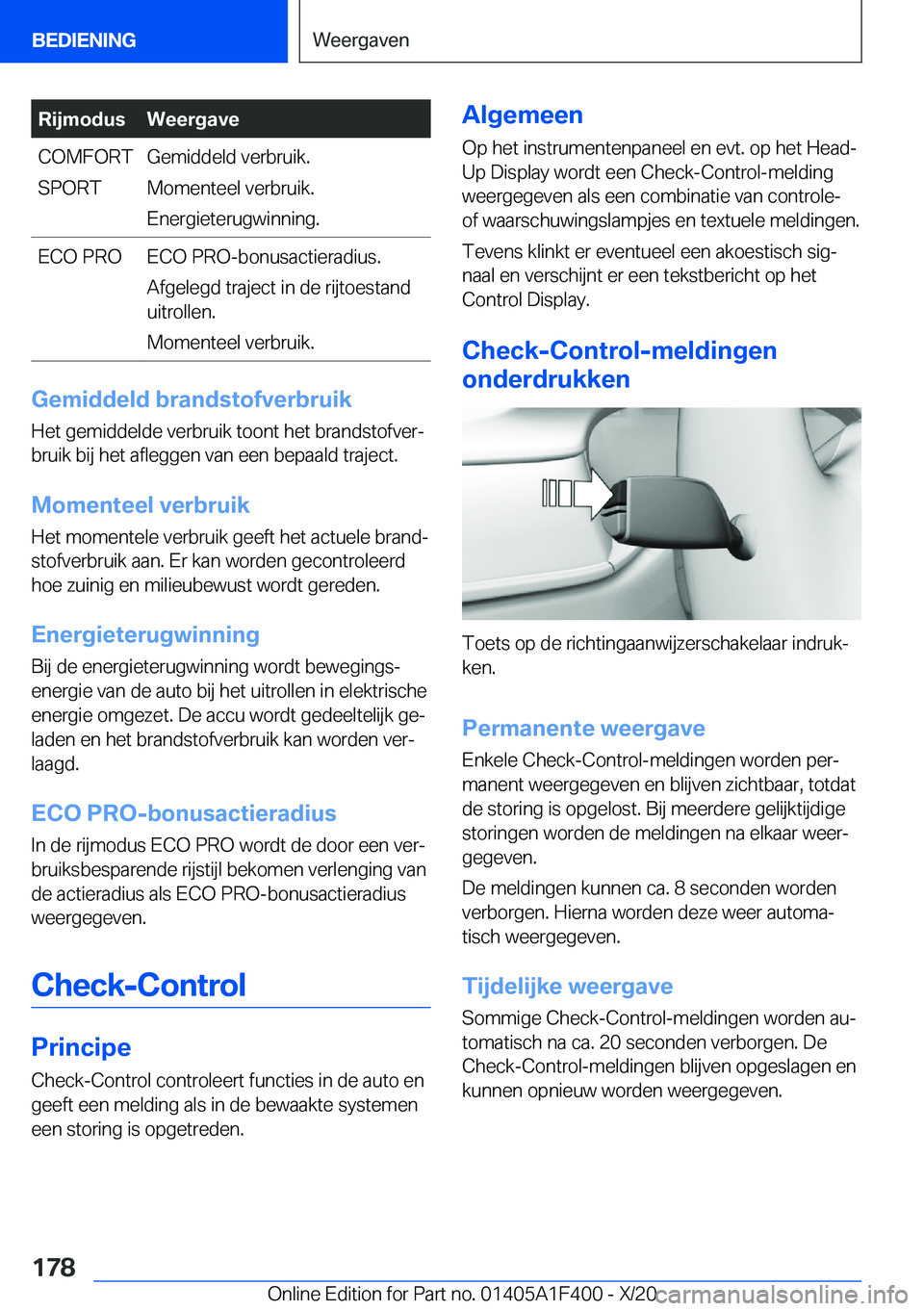 BMW X5 2021  Instructieboekjes (in Dutch) �R�i�j�m�o�d�u�s�W�e�e�r�g�a�v�e�C�O�M�F�O�R�T
�S�P�O�R�T�G�e�m�i�d�d�e�l�d��v�e�r�b�r�u�i�k�. �M�o�m�e�n�t�e�e�l��v�e�r�b�r�u�i�k�.
�E�n�e�r�g�i�e�t�e�r�u�g�w�i�n�n�i�n�g�.�E�C�O��P�R�O�E�C�O��P�