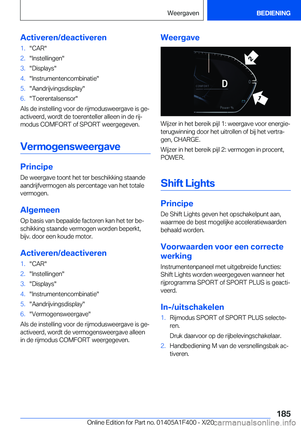 BMW X5 2021  Instructieboekjes (in Dutch) �A�c�t�i�v�e�r�e�n�/�d�e�a�c�t�i�v�e�r�e�n�1�.��C�A�R��2�.��I�n�s�t�e�l�l�i�n�g�e�n��3�.��D�i�s�p�l�a�y�s��4�.��I�n�s�t�r�u�m�e�n�t�e�n�c�o�m�b�i�n�a�t�i�e��5�.��A�a�n�d�r�i�j�v�i�n�g�s�d�i�s