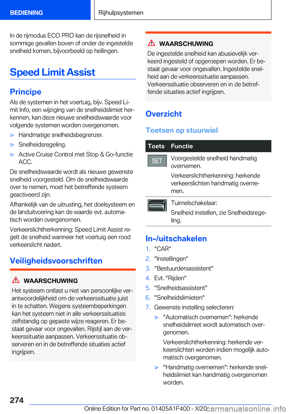 BMW X5 2021  Instructieboekjes (in Dutch) �I�n��d�e��r�i�j�m�o�d�u�s��E�C�O��P�R�O��k�a�n��d�e��r�i�j�s�n�e�l�h�e�i�d��i�n�s�o�m�m�i�g�e��g�e�v�a�l�l�e�n��b�o�v�e�n��o�f��o�n�d�e�r��d�e��i�n�g�e�s�t�e�l�d�e
�s�n�e�l�h�e�i�d��k�