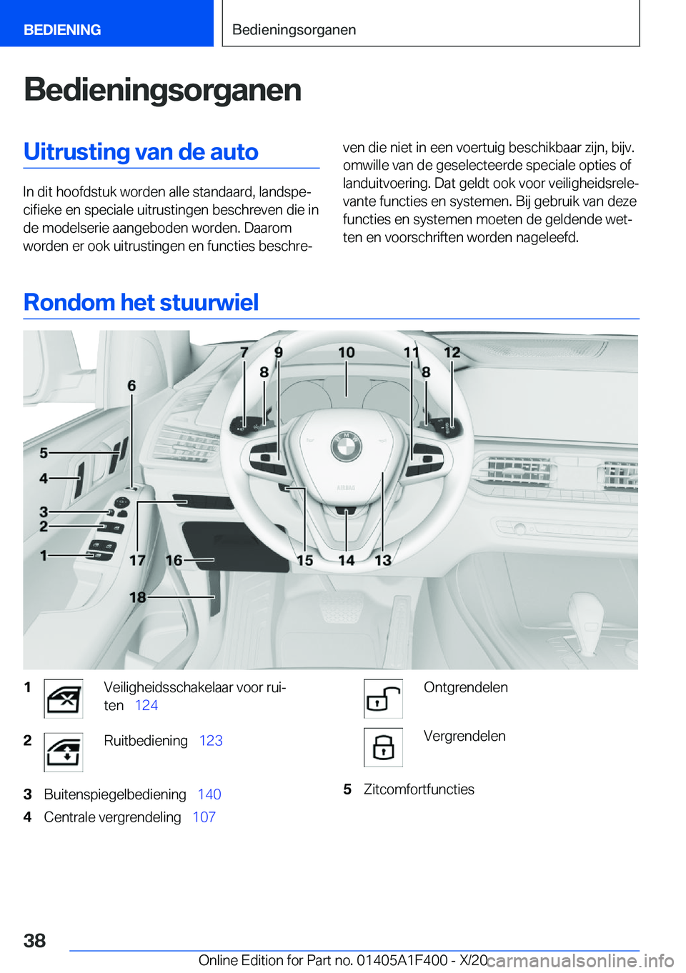 BMW X5 2021  Instructieboekjes (in Dutch) �B�e�d�i�e�n�i�n�g�s�o�r�g�a�n�e�n�U�i�t�r�u�s�t�i�n�g��v�a�n��d�e��a�u�t�o
�I�n��d�i�t��h�o�o�f�d�s�t�u�k��w�o�r�d�e�n��a�l�l�e��s�t�a�n�d�a�a�r�d�,��l�a�n�d�s�p�ej�c�i�f�i�e�k�e��e�n��s�