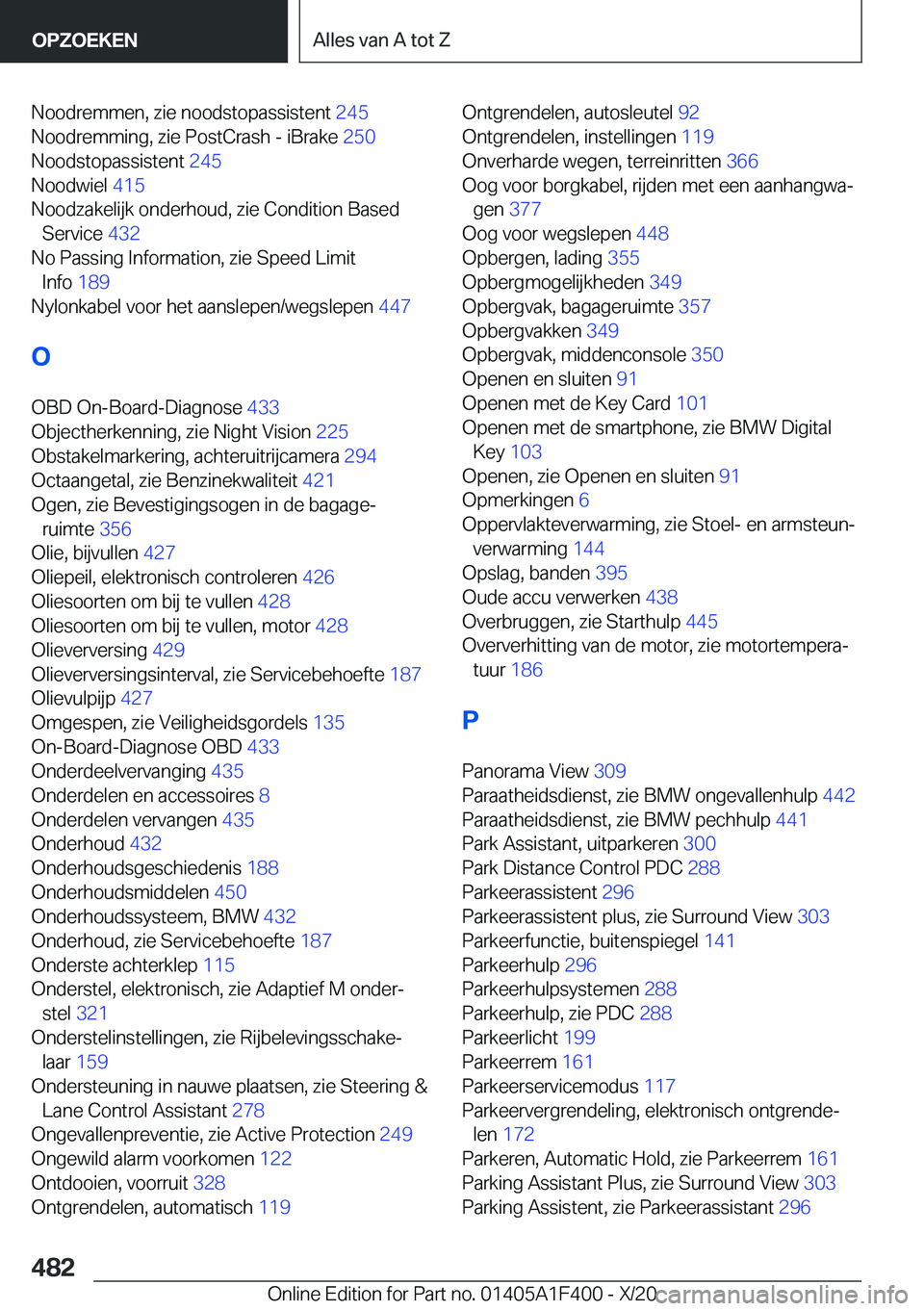 BMW X5 2021  Instructieboekjes (in Dutch) �N�o�o�d�r�e�m�m�e�n�,��z�i�e��n�o�o�d�s�t�o�p�a�s�s�i�s�t�e�n�t��2�4�5�
�N�o�o�d�r�e�m�m�i�n�g�,��z�i�e��P�o�s�t�C�r�a�s�h��-��i�B�r�a�k�e� �2�5�0�
�N�o�o�d�s�t�o�p�a�s�s�i�s�t�e�n�t� �2�4