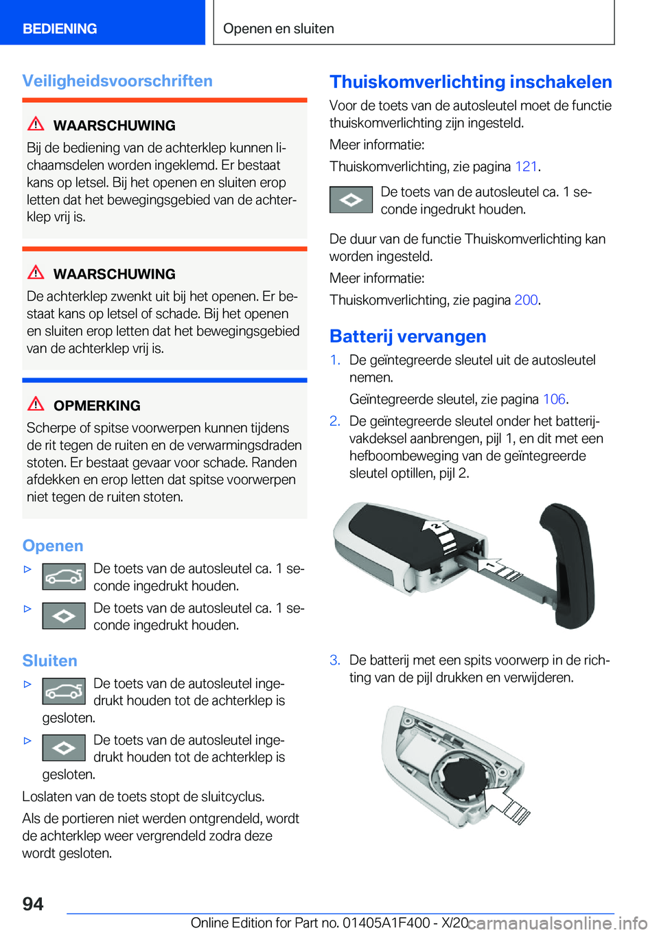 BMW X5 2021  Instructieboekjes (in Dutch) �V�e�i�l�i�g�h�e�i�d�s�v�o�o�r�s�c�h�r�i�f�t�e�n
�W�A�A�R�S�C�H�U�W�I�N�G
�B�i�j��d�e��b�e�d�i�e�n�i�n�g��v�a�n��d�e��a�c�h�t�e�r�k�l�e�p��k�u�n�n�e�n��l�ij
�c�h�a�a�m�s�d�e�l�e�n��w�o�r�d�e�