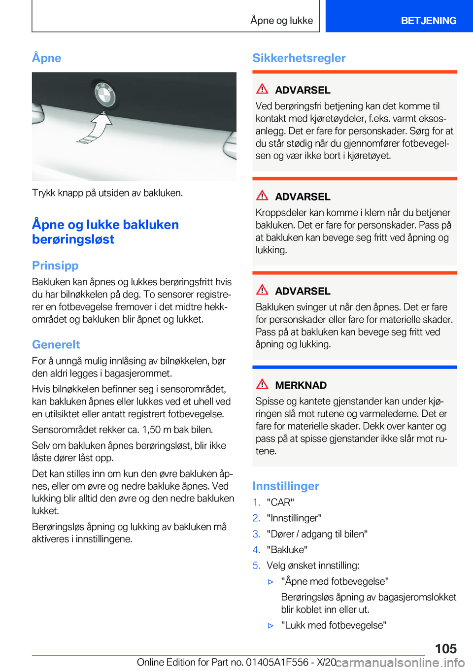 BMW X5 2021  InstruksjonsbØker (in Norwegian) �