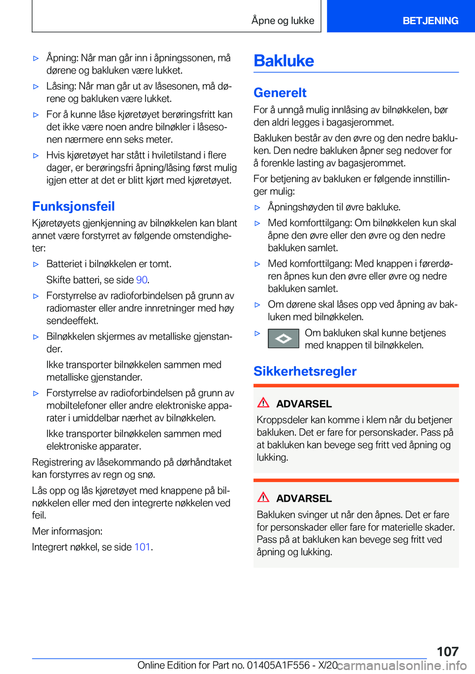 BMW X5 2021  InstruksjonsbØker (in Norwegian) x�