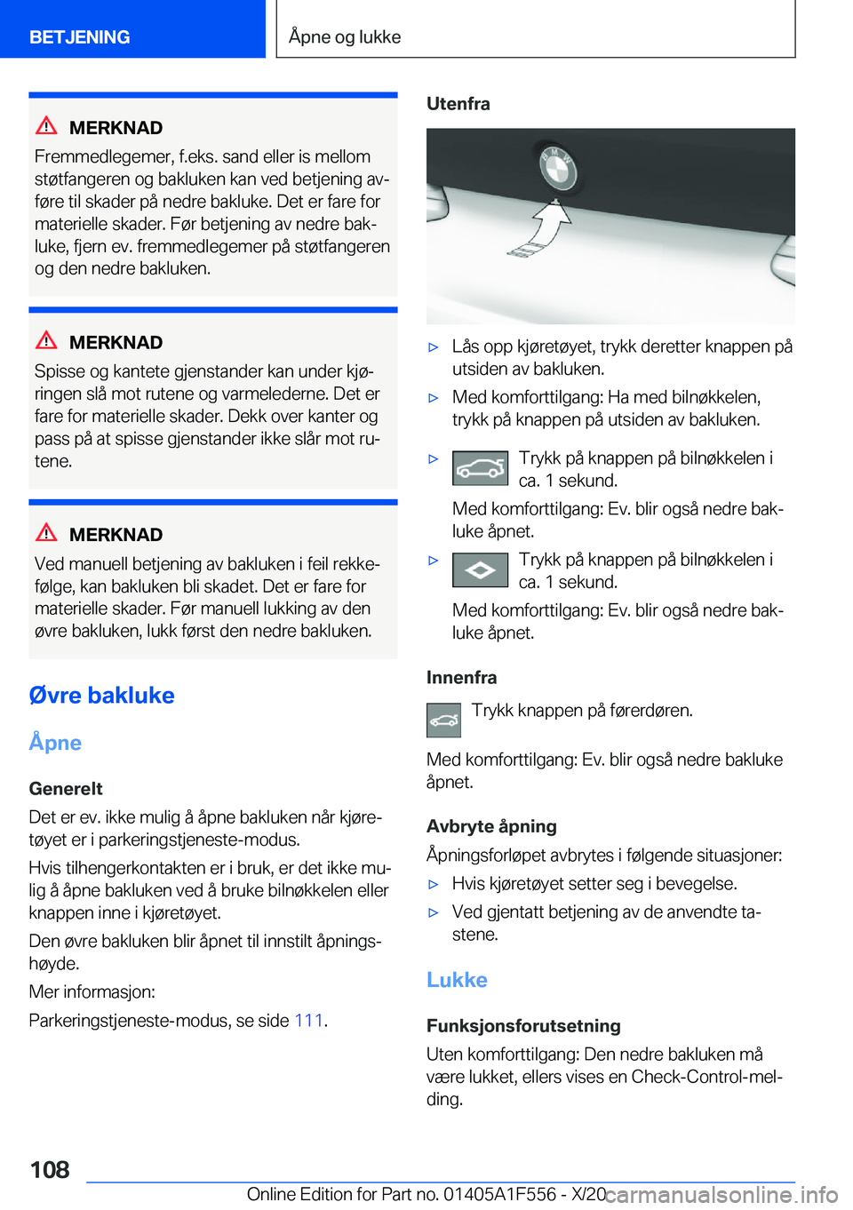 BMW X5 2021  InstruksjonsbØker (in Norwegian) �M�E�R�K�N�A�D
�F�r�e�m�m�e�d�l�e�g�e�m�e�r�,��f�.�e�k�s�.��s�a�n�d��e�l�l�e�r��i�s��m�e�l�l�o�m �s�t�