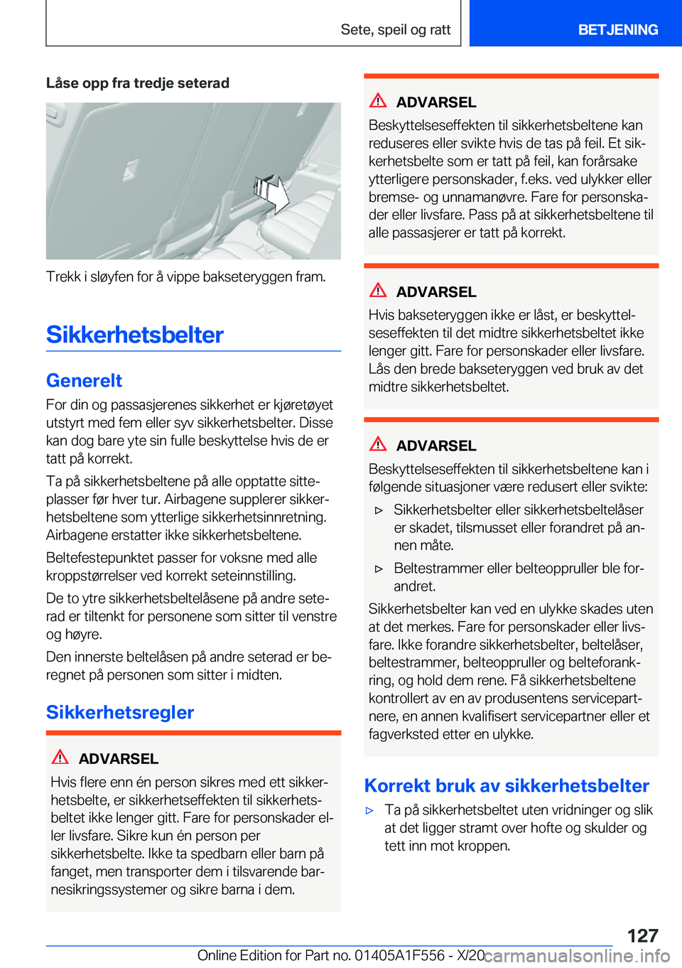 BMW X5 2021  InstruksjonsbØker (in Norwegian) �L�å�s�e��o�p�p��f�r�a��t�r�e�d�j�e��s�e�t�e�r�a�d
�T�r�e�k�k��i��s�l�