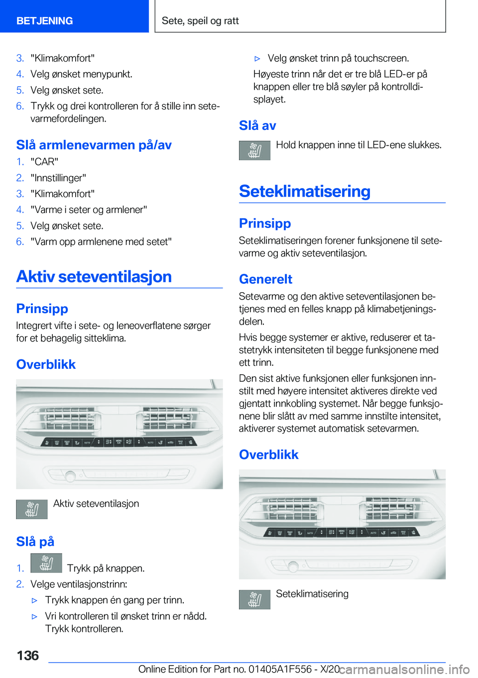BMW X5 2021  InstruksjonsbØker (in Norwegian) �3�.��K�l�i�m�a�k�o�m�f�o�r�t��4�.�V�e�l�g��