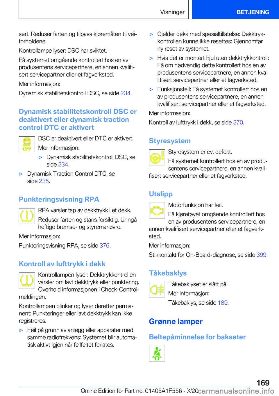 BMW X5 2021  InstruksjonsbØker (in Norwegian) �s�e�r�t�.��R�e�d�u�s�e�r��f�a�r�t�e�n��o�g��t�i�l�p�a�s�s��k�j�