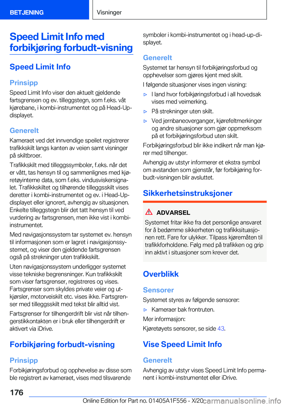 BMW X5 2021  InstruksjonsbØker (in Norwegian) �S�p�e�e�d��L�i�m�i�t��I�n�f�o��m�e�d�f�o�r�b�i�k�j�