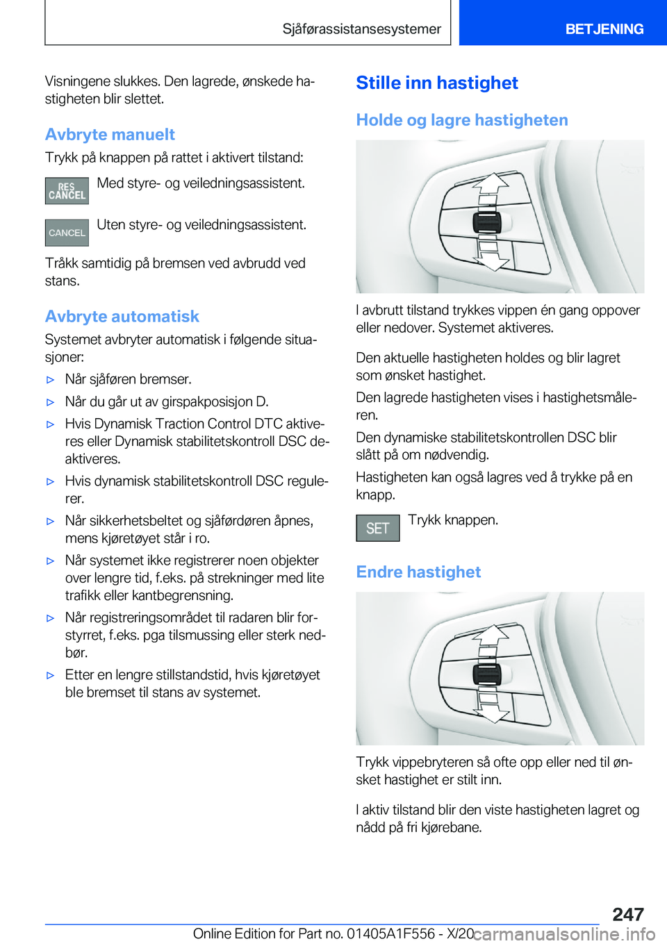 BMW X5 2021  InstruksjonsbØker (in Norwegian) �V�i�s�n�i�n�g�e�n�e��s�l�u�k�k�e�s�.��D�e�n��l�a�g�r�e�d�e�,��