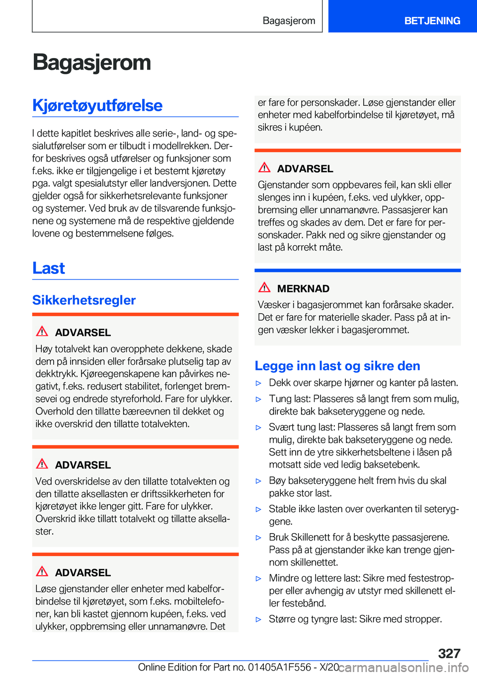 BMW X5 2021  InstruksjonsbØker (in Norwegian) �B�a�g�a�s�j�e�r�o�m�K�j�