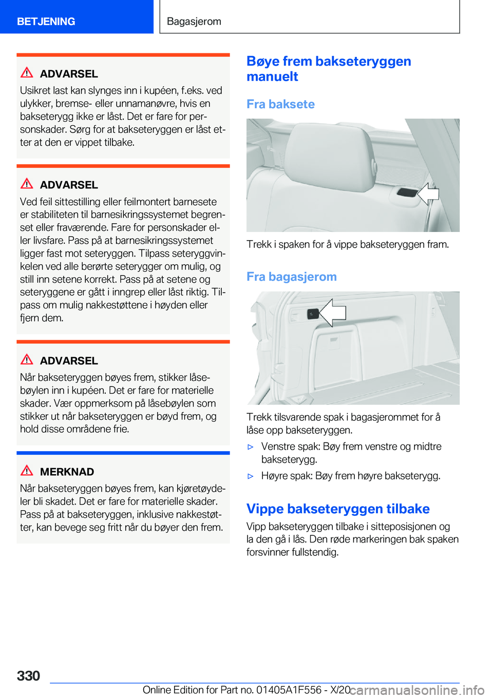 BMW X5 2021  InstruksjonsbØker (in Norwegian) �A�D�V�A�R�S�E�L
�U�s�i�k�r�e�t��l�a�s�t��k�a�n��s�l�y�n�g�e�s��i�n�n��i��k�u�p�