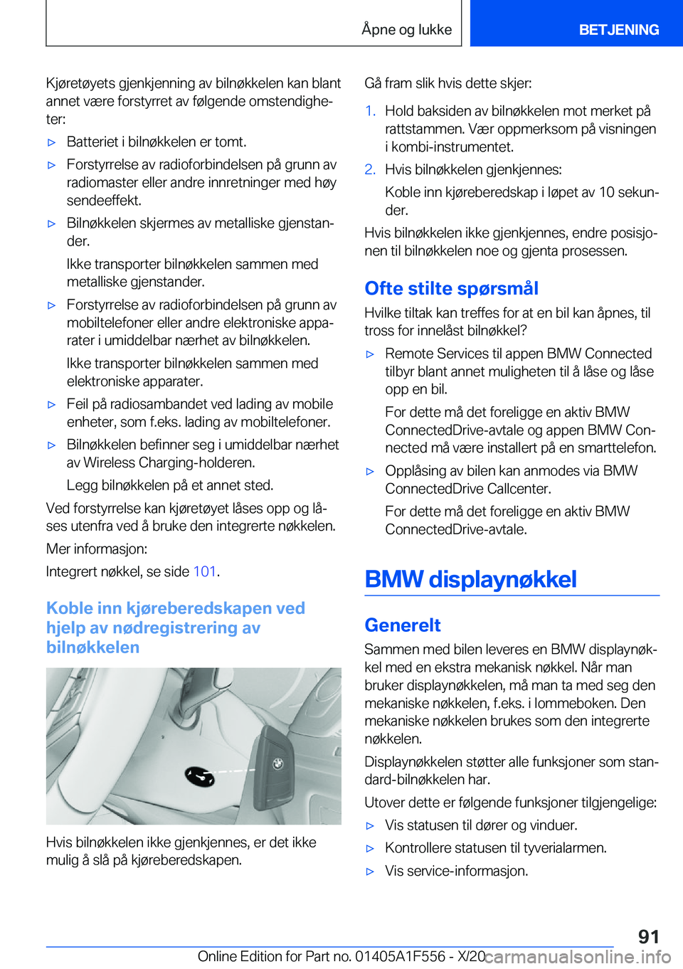 BMW X5 2021  InstruksjonsbØker (in Norwegian) �K�j�