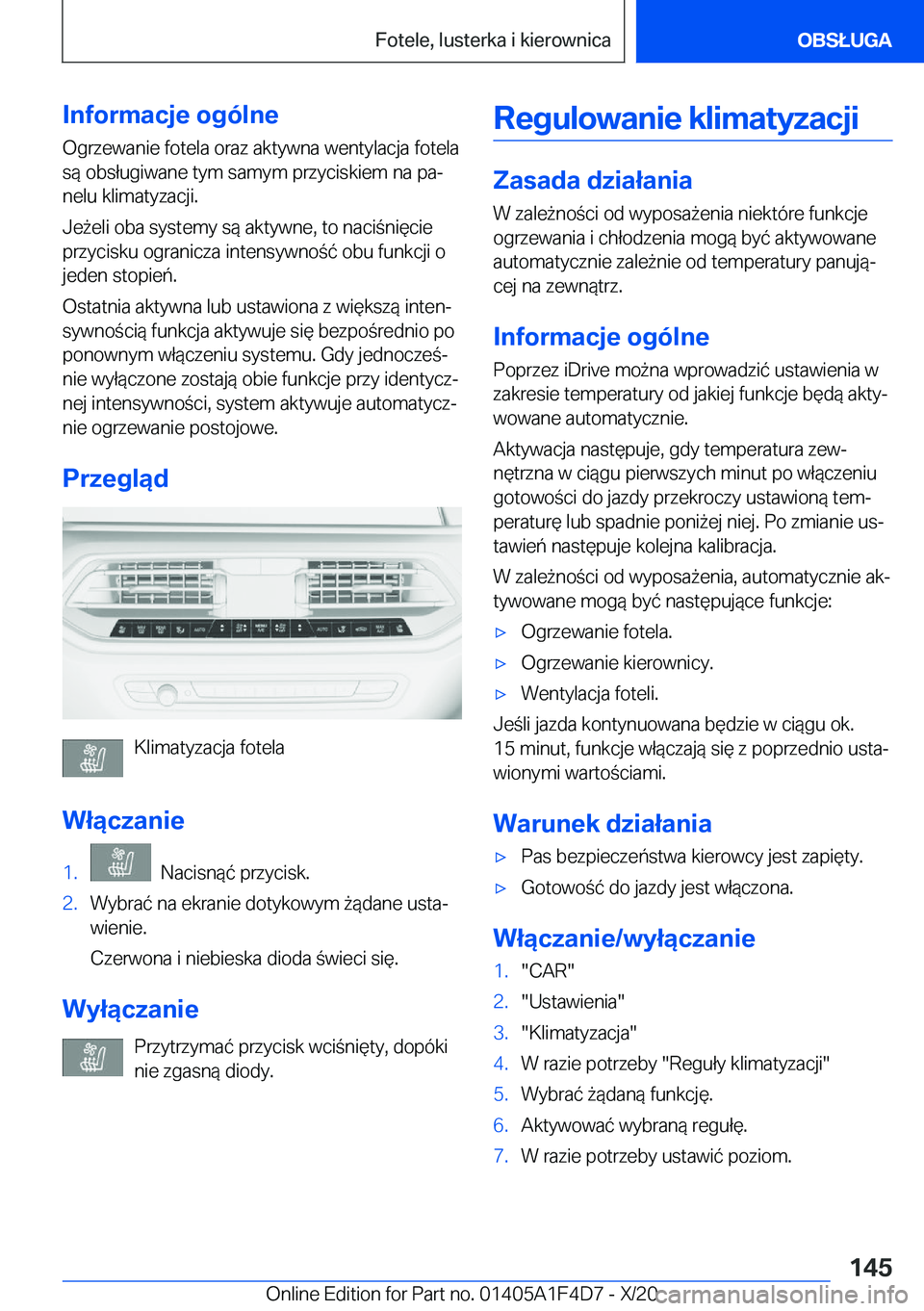 BMW X5 2021  Instrukcja obsługi (in Polish) �I�n�f�o�r�m�a�c�j�e��o�g�
