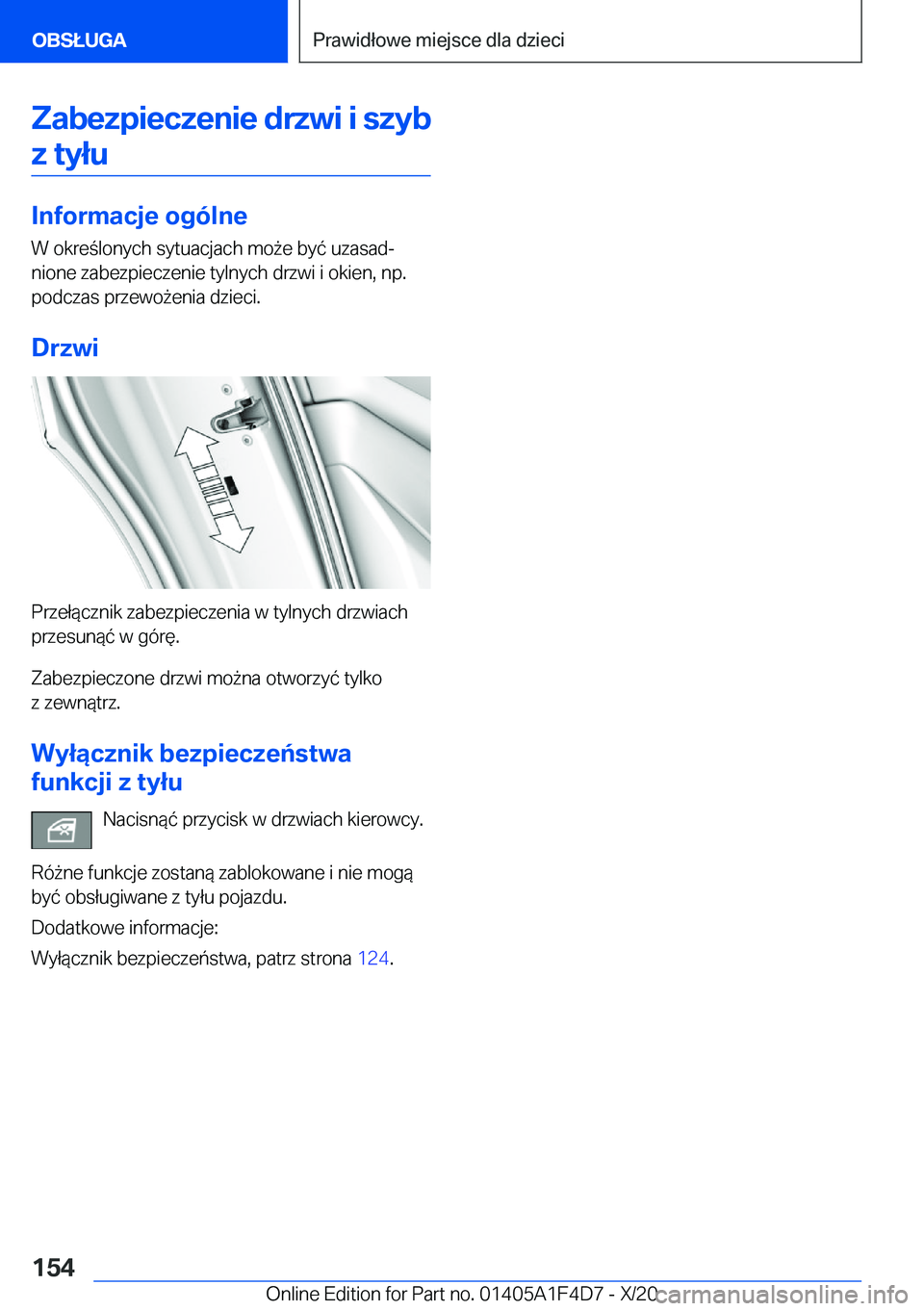 BMW X5 2021  Instrukcja obsługi (in Polish) �Z�a�b�e�z�p�i�e�c�z�e�n�i�e��d�r�z�w�i��i��s�z�y�b�z��t�y�ł�u
�I�n�f�o�r�m�a�c�j�e��o�g�