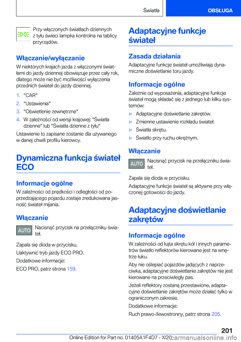 BMW X5 2021  Instrukcja obsługi (in Polish) �P�r�z�y��w�ł�