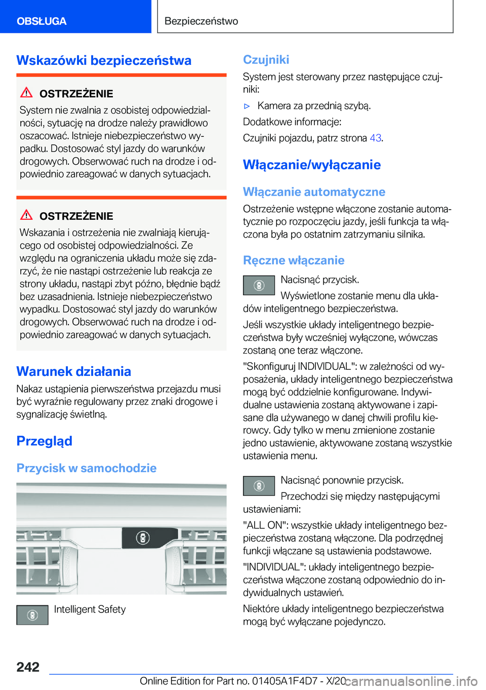 BMW X5 2021  Instrukcja obsługi (in Polish) �W�s�k�a�z�