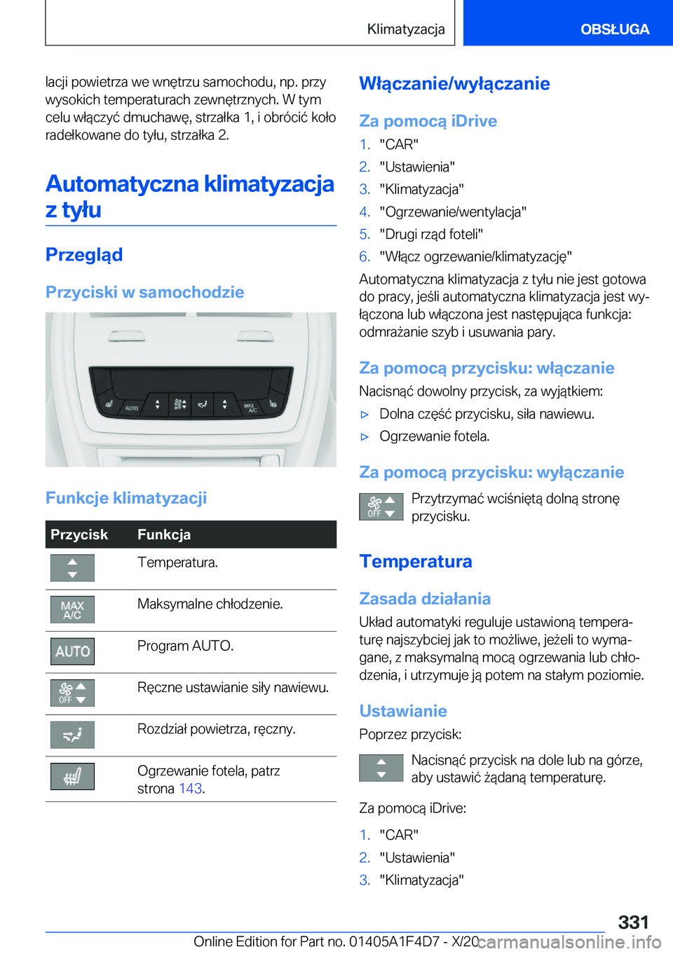 BMW X5 2021  Instrukcja obsługi (in Polish) �l�a�c�j�i��p�o�w�i�e�t�r�z�a��w�e��w�n�
