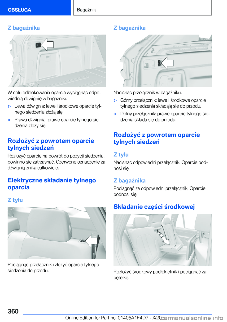 BMW X5 2021  Instrukcja obsługi (in Polish) �Z��b�a�g�a9�n�i�k�a
�W��c�e�l�u��o�d�b�l�o�k�o�w�a�n�i�a��o�p�a�r�c�i�a��w�y�c�i�