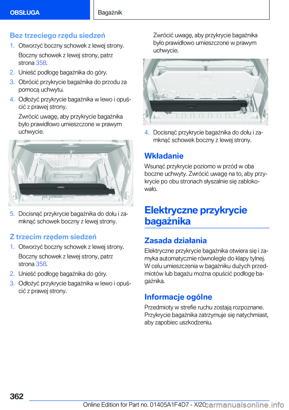 BMW X5 2021  Instrukcja obsługi (in Polish) �B�e�z��t�r�z�e�c�i�e�g�o��r�z�