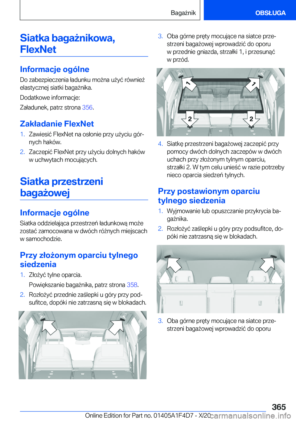 BMW X5 2021  Instrukcja obsługi (in Polish) �S�i�a�t�k�a��b�a�g�a9�n�i�k�o�w�a�,�F�l�e�x�N�e�t
�I�n�f�o�r�m�a�c�j�e��o�g�