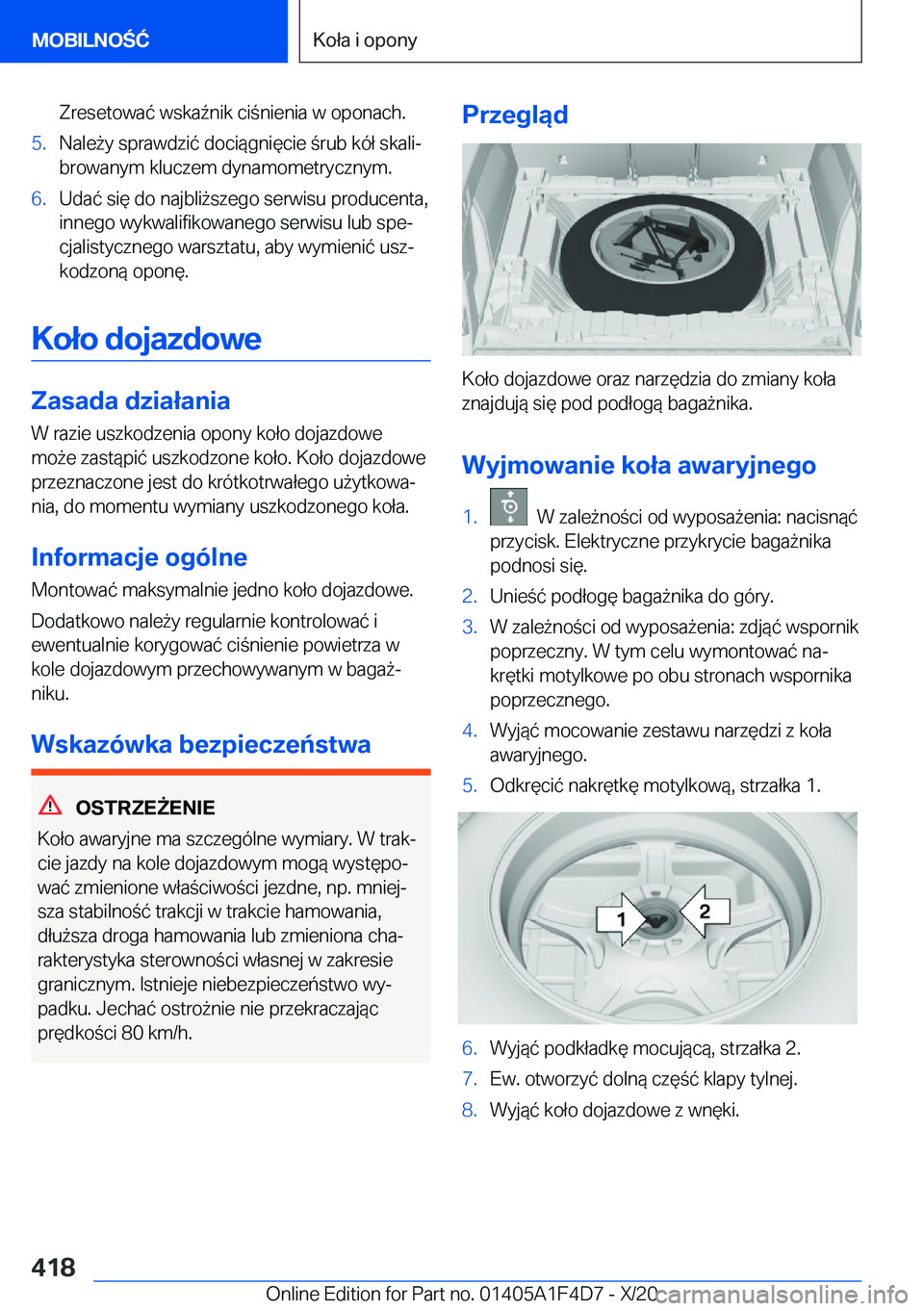 BMW X5 2021  Instrukcja obsługi (in Polish) �Z�r�e�s�e�t�o�w�a�