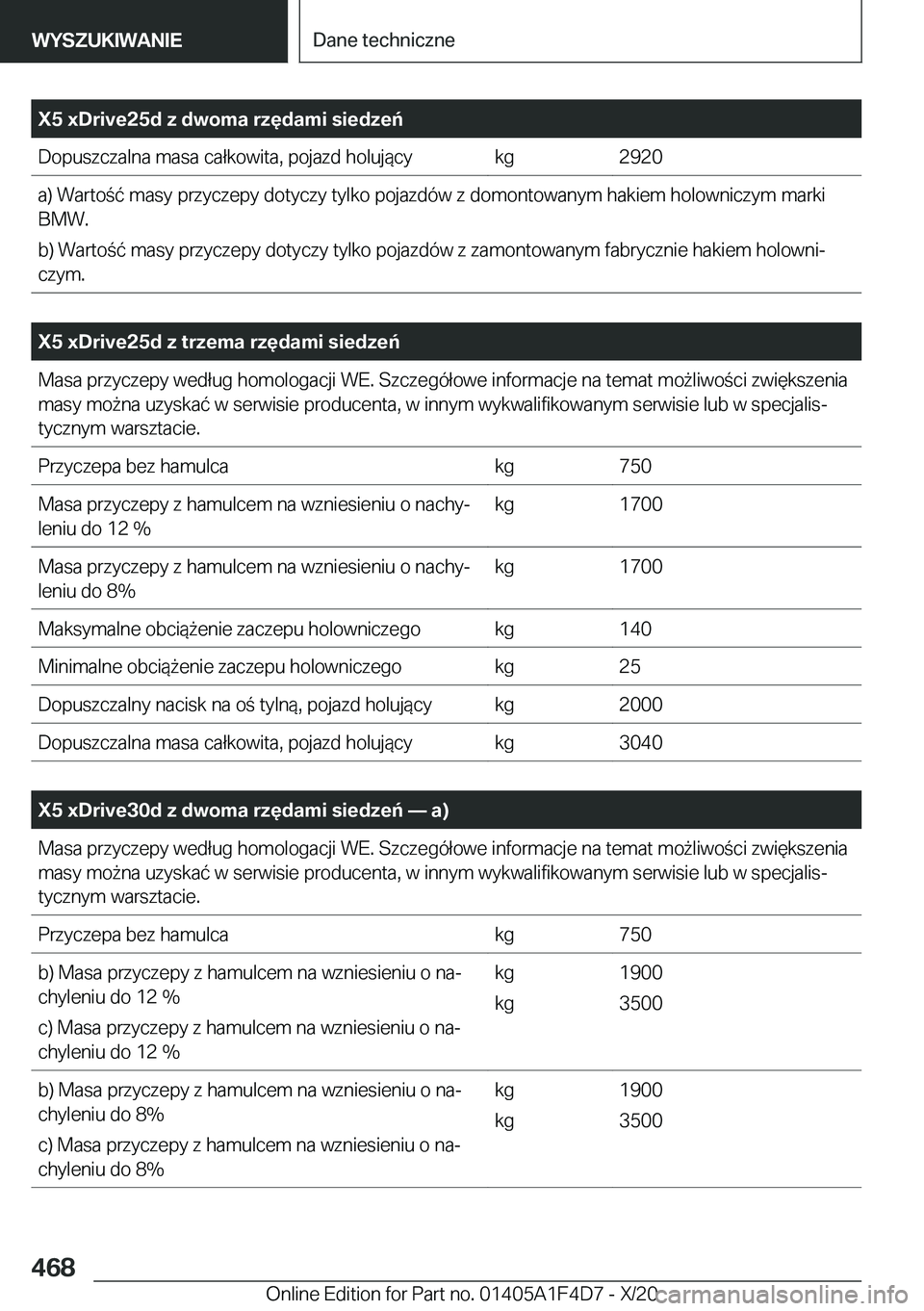 BMW X5 2021  Instrukcja obsługi (in Polish) �X�5��x�D�r�i�v�e�2�5�d��z��d�w�o�m�a��r�z�