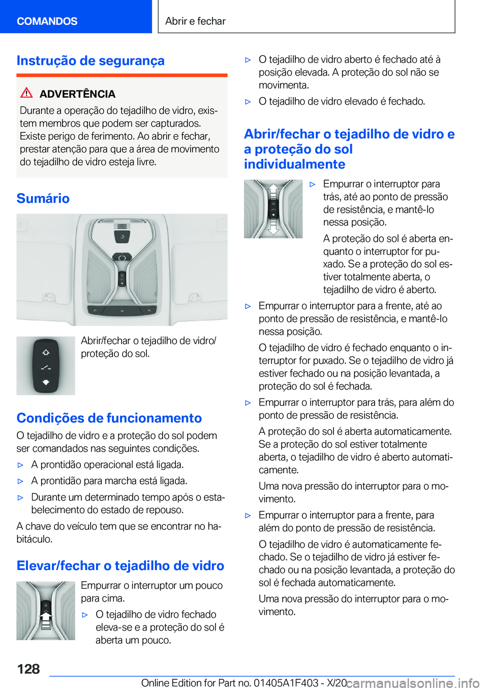 BMW X5 2021  Manual do condutor (in Portuguese) �I�n�s�t�r�u�
