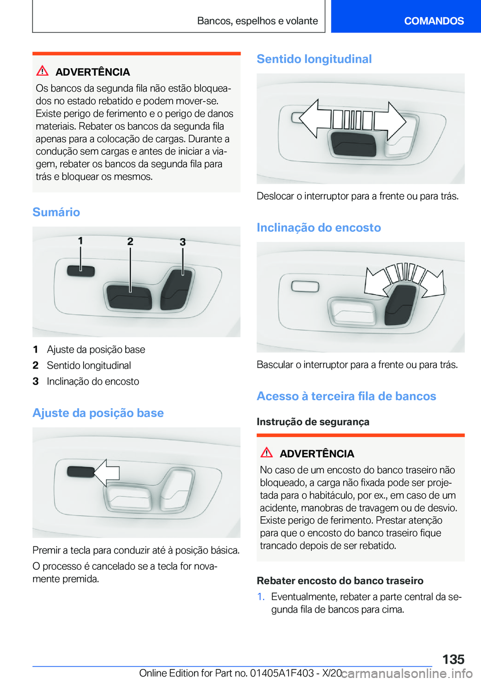 BMW X5 2021  Manual do condutor (in Portuguese) �A�D�V�E�R�T�