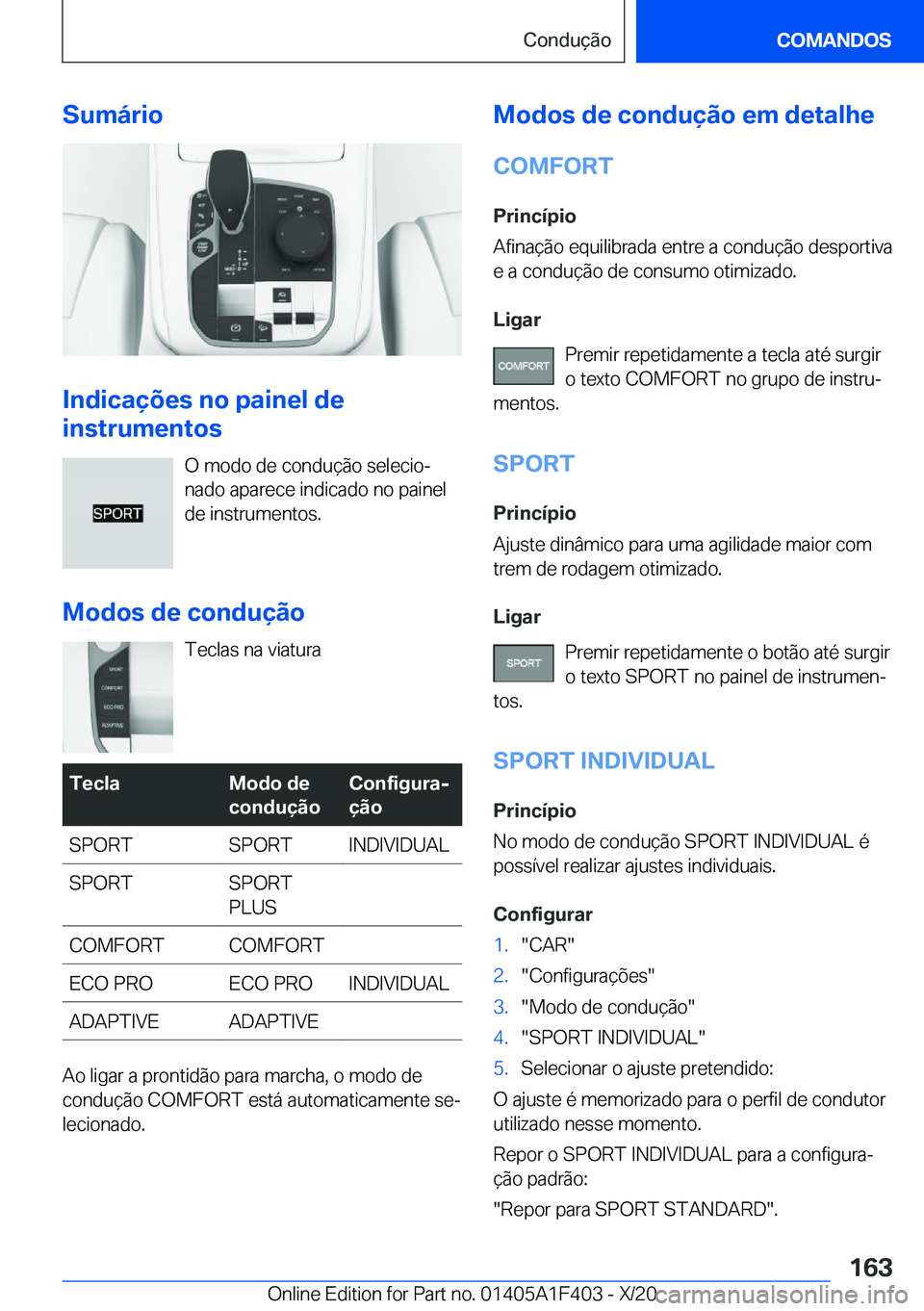 BMW X5 2021  Manual do condutor (in Portuguese) �S�u�m�á�r�i�o
�I�n�d�i�c�a�