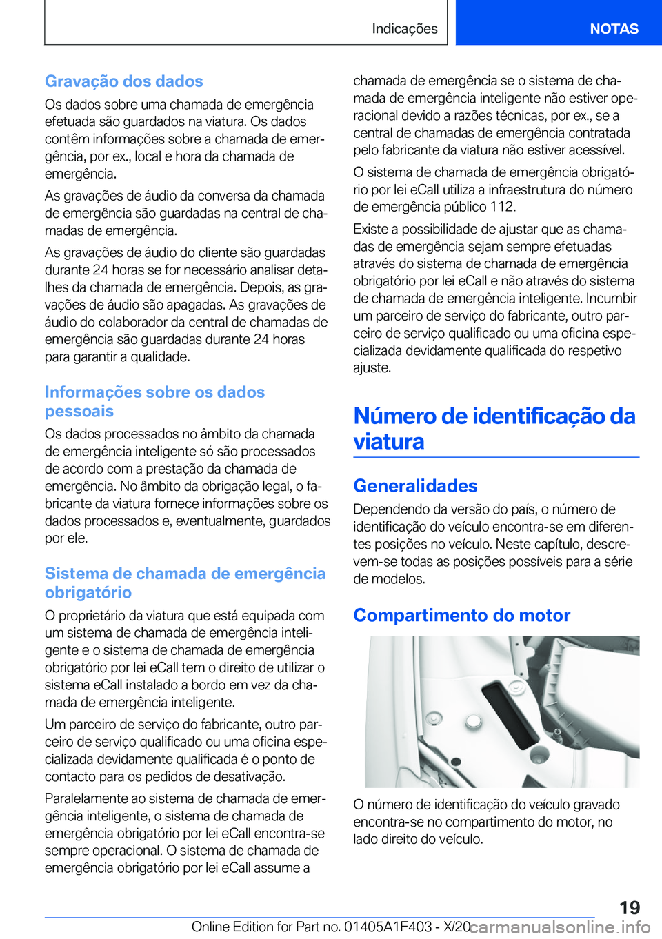 BMW X5 2021  Manual do condutor (in Portuguese) �G�r�a�v�a�