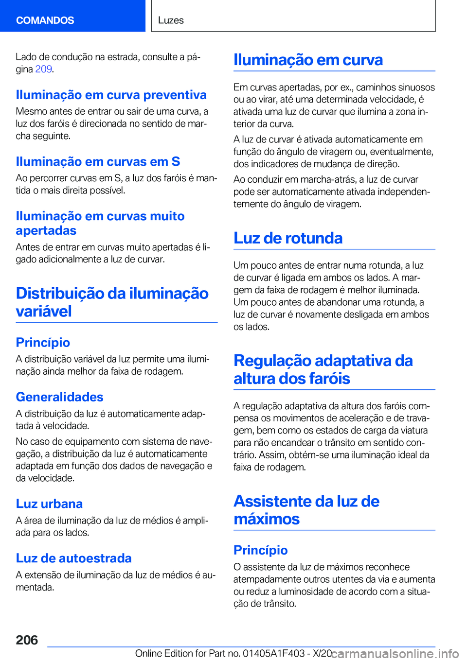 BMW X5 2021  Manual do condutor (in Portuguese) �L�a�d�o��d�e��c�o�n�d�u�