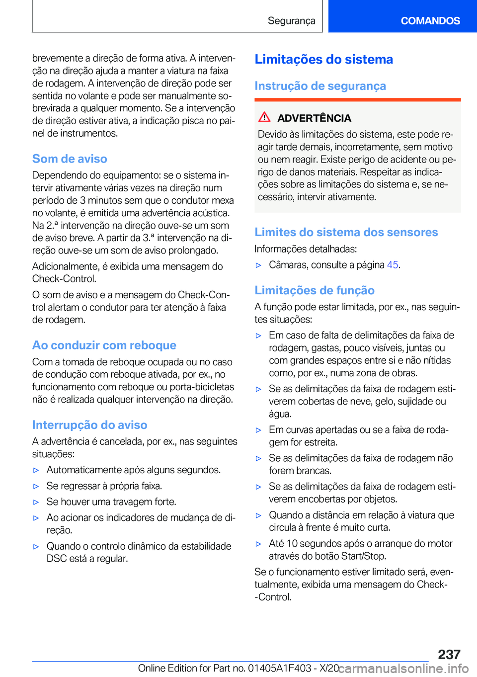 BMW X5 2021  Manual do condutor (in Portuguese) �b�r�e�v�e�m�e�n�t�e��a��d�i�r�e�