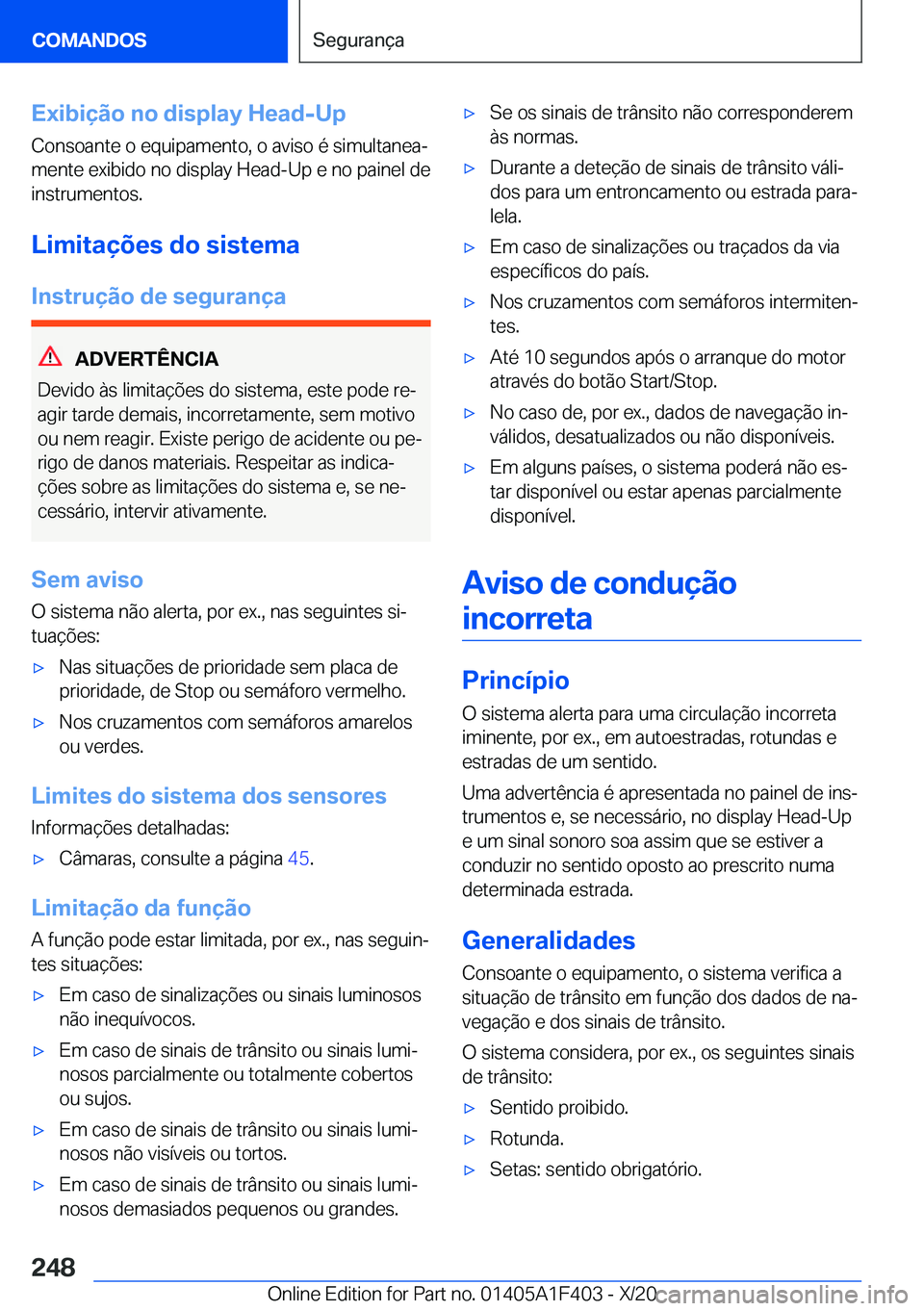 BMW X5 2021  Manual do condutor (in Portuguese) �E�x�i�b�i�