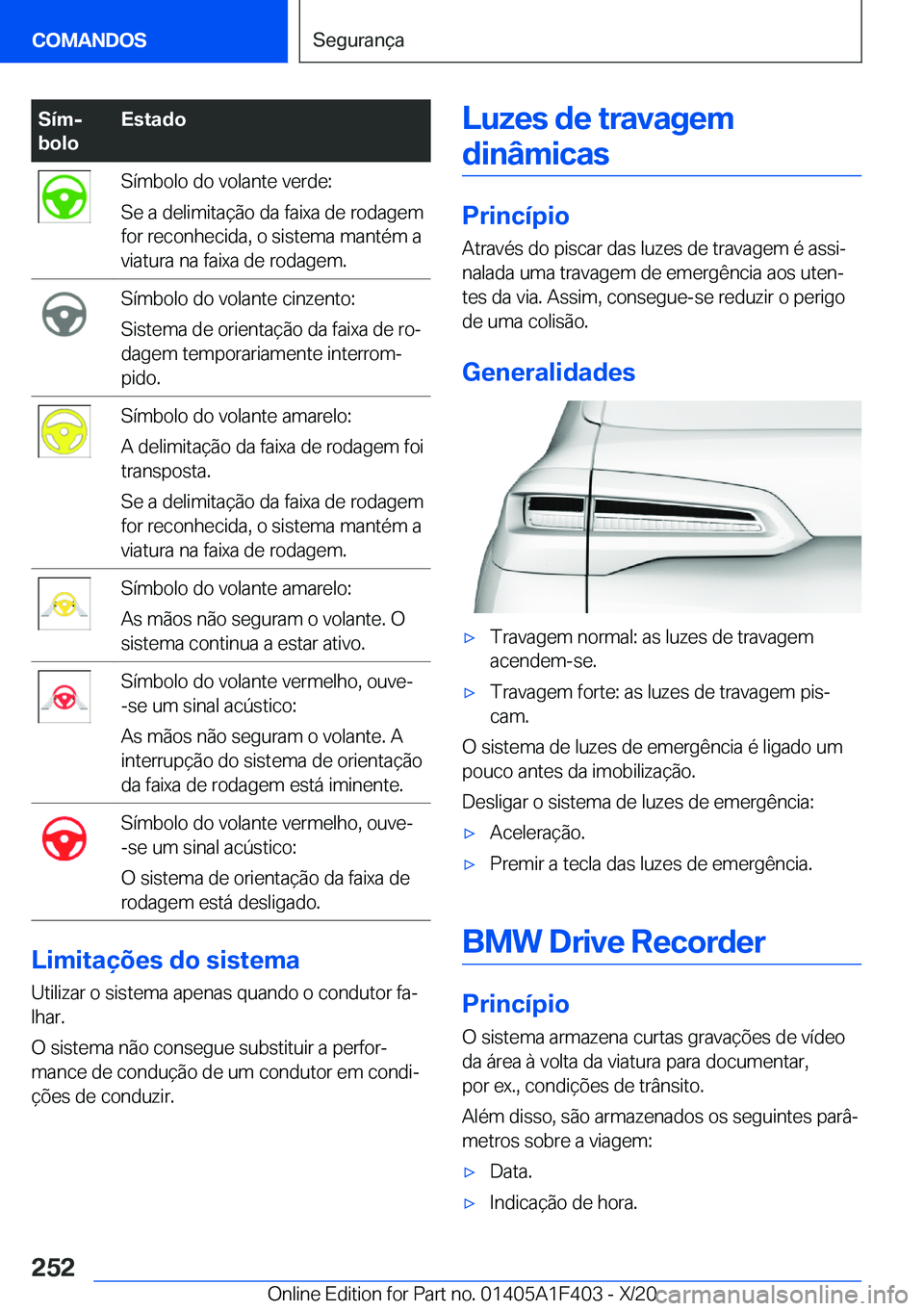 BMW X5 2021  Manual do condutor (in Portuguese) �S�