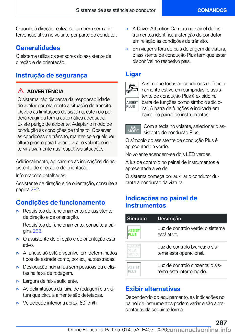 BMW X5 2021  Manual do condutor (in Portuguese) �O��a�u�x�