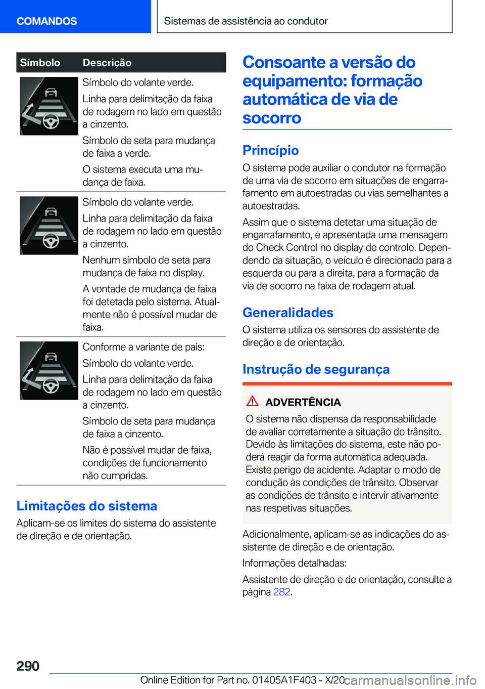 BMW X5 2021  Manual do condutor (in Portuguese) �S�